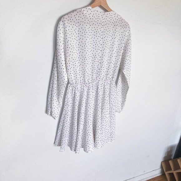 3 FOR $15 White polka dot sheer dress with front knot tie - Picture 11 of 11